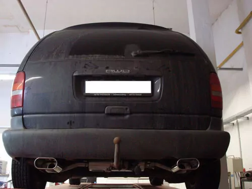 Chrysler Voyager II GS  Endschalldämpfer Ausgang rechts/links - 160x80 Typ 52 rechts/links