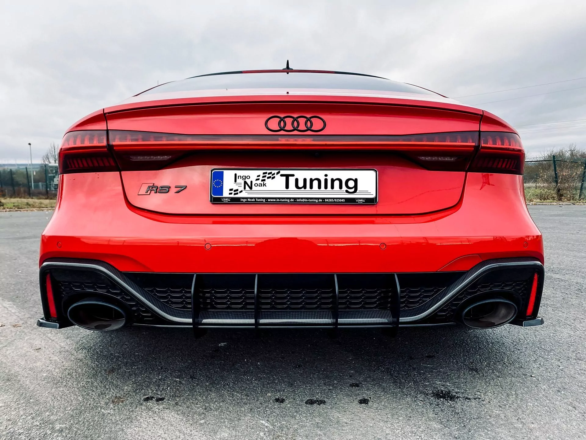 Gefräster Heckansatz für Audi RS7 C8 4K