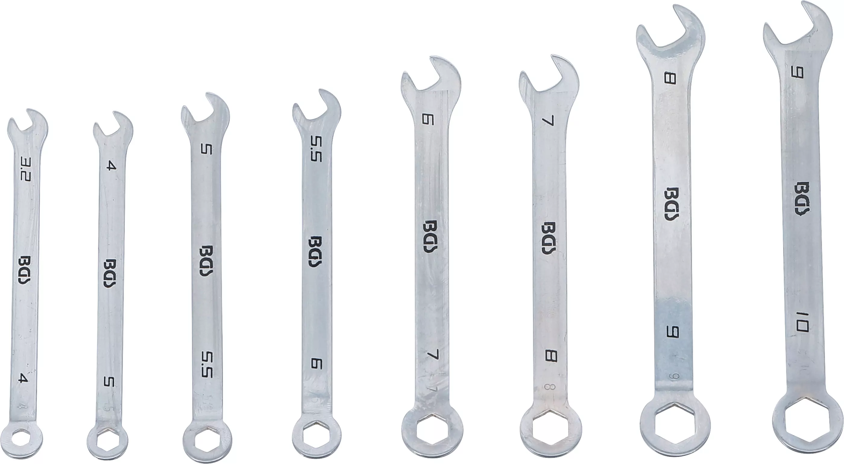 Maul-Ringschlüssel-Satz | Mini-Ausführung | SW 4 - 10 mm | 8-tlg.