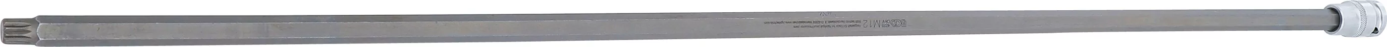 Bit-Einsatz | Länge 800 mm | Antrieb Innenvierkant 12,5 mm (1/2") | Innenvielzahn (für XZN) M12 | für VAG