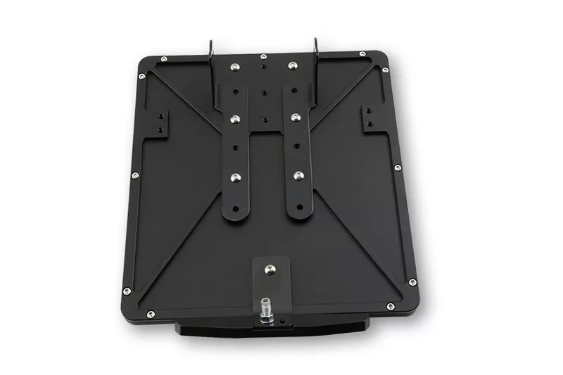 HIGHSIDER CNC Kennzeichen Halteplatte, schwarz eloxiert