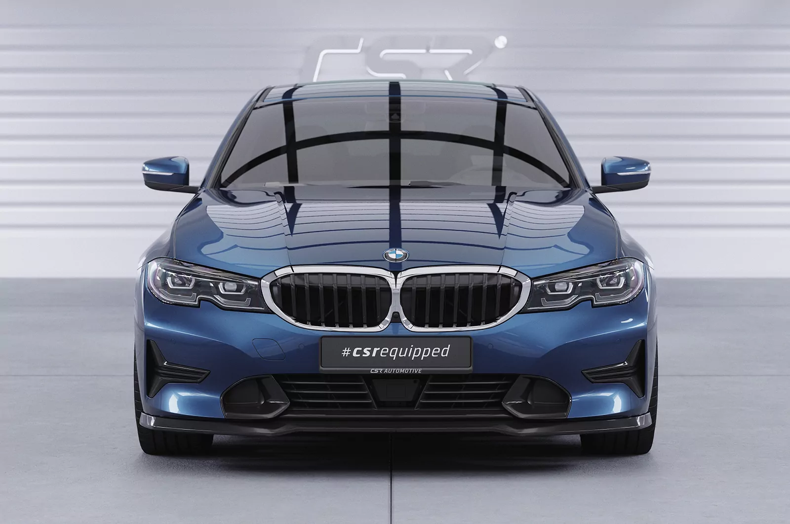 Cup-Spoilerlippe mit ABE für BMW 3er (G20/G21) Limousine und Touring CSL534 Schwarz Strukturiert