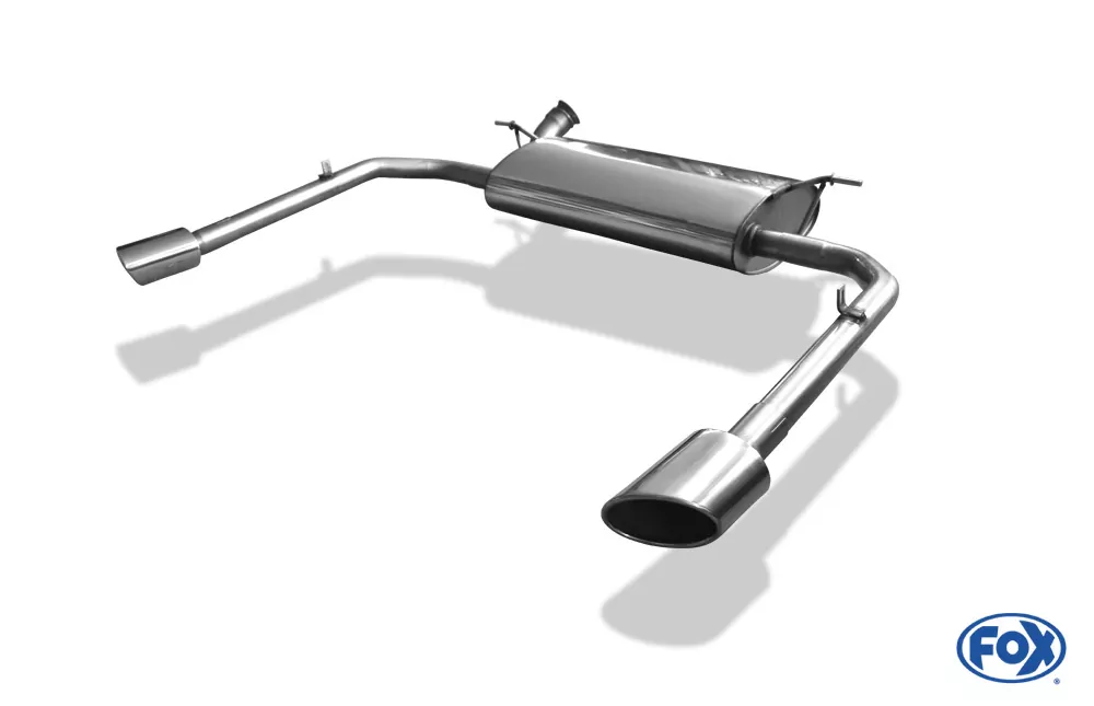 Renault Laguna III Grandtour  Endschalldämpfer Ausgang rechts/links - 115x85 Typ 38 rechts/links