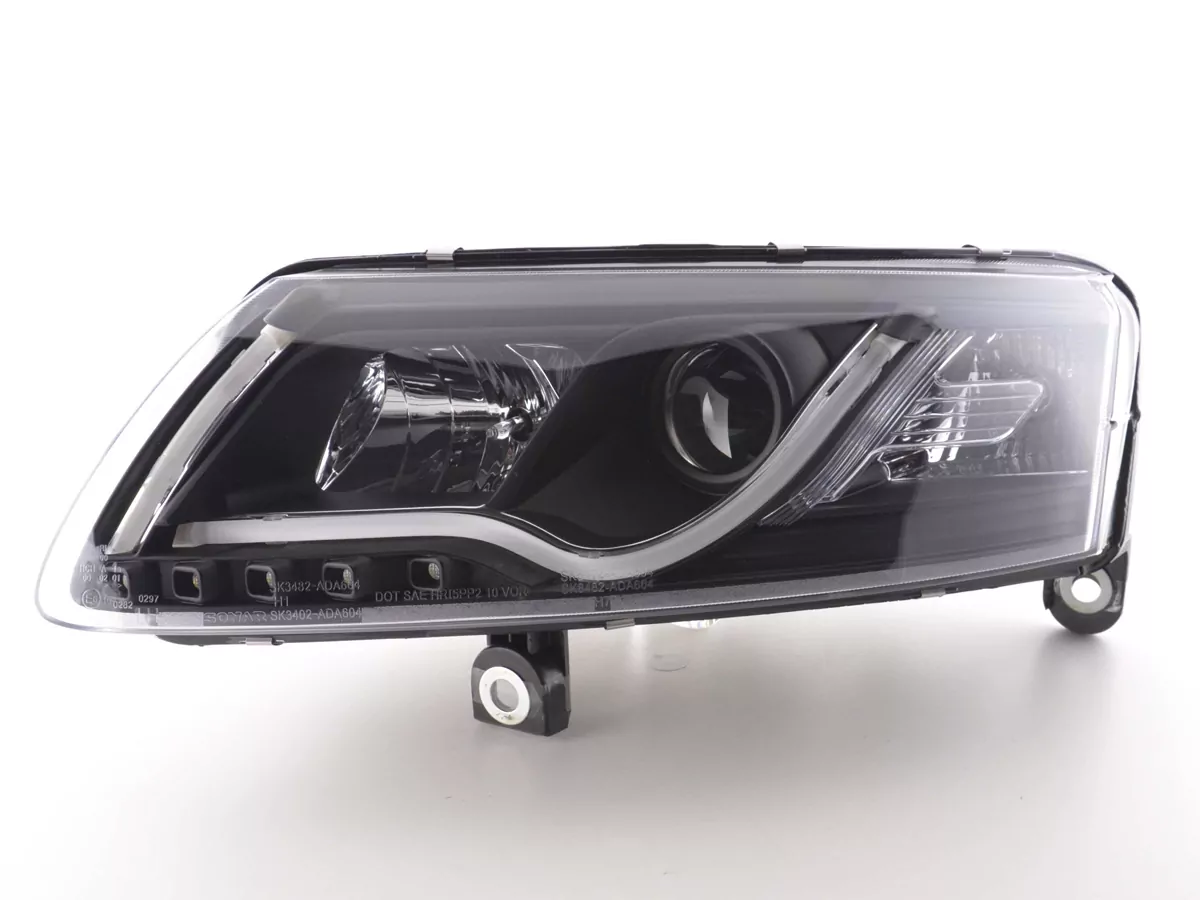 Scheinwerfer Set Daylight LED Tagfahrlicht Audi A6 Typ 4F  04-08 schwarz