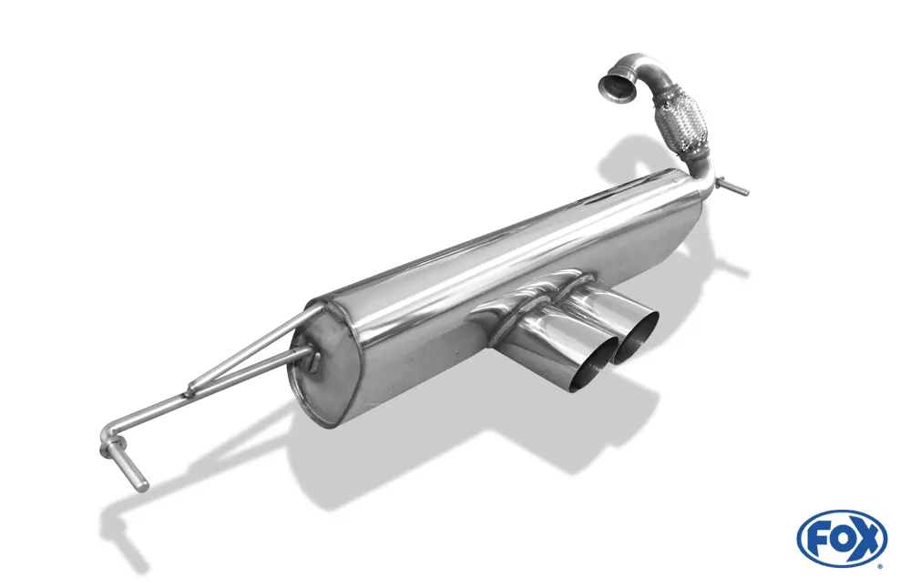 Smart Fortwo 453  Endschalldämpfer Ausgang mittig - 2x80 Typ 14