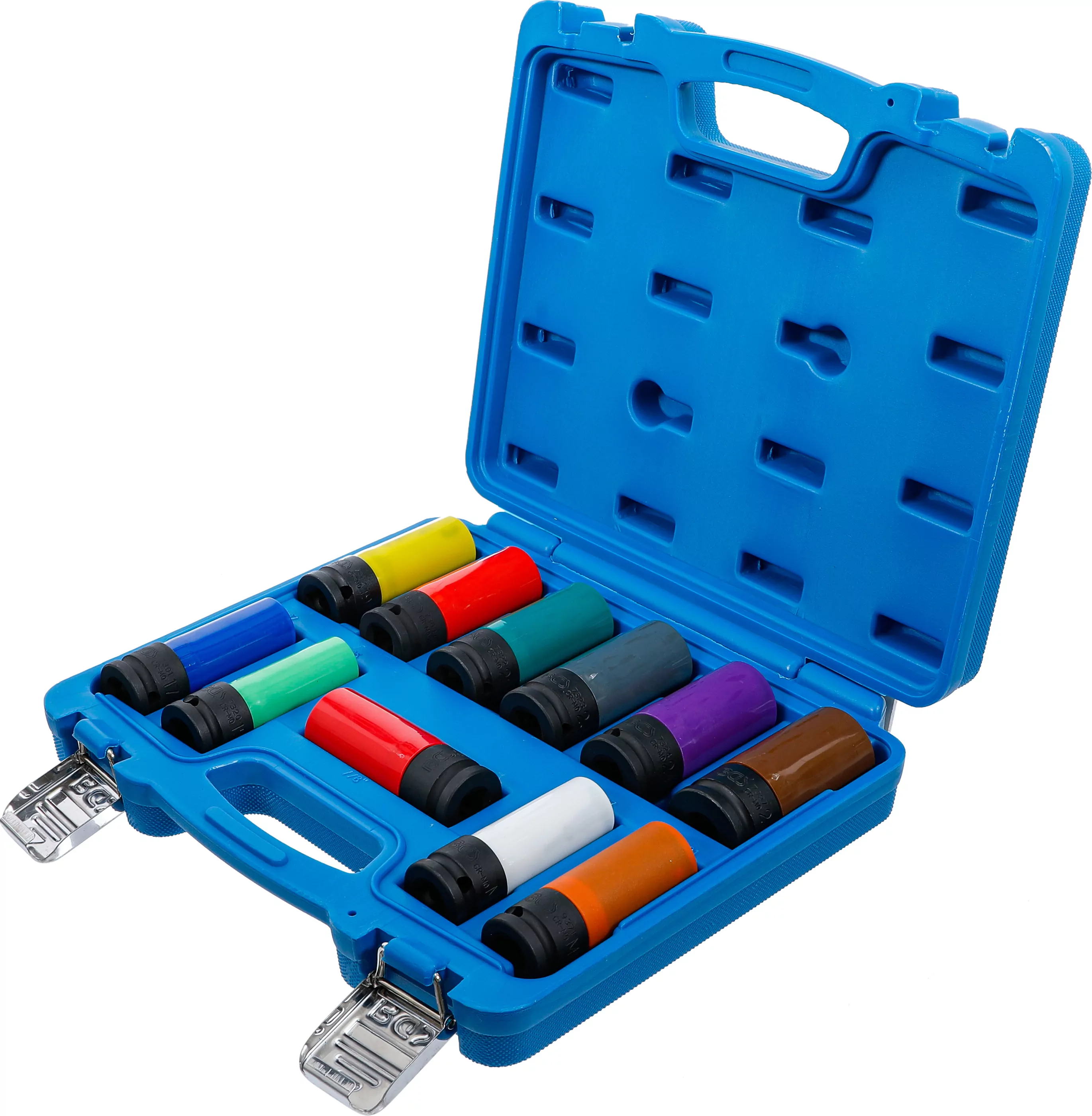 Kraft-Schoneinsatz-Satz | Antrieb Innenvierkant 12,5 mm (1/2") | SW 15 - 27 mm und Spezial-Radschrauben | 11-tlg.