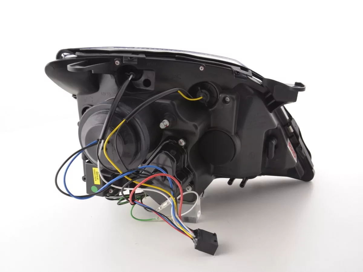 Scheinwerfer Set Daylight LED TFL-Optik Opel Vectra C Bj. 02-05 schwarz für Rechtslenker
