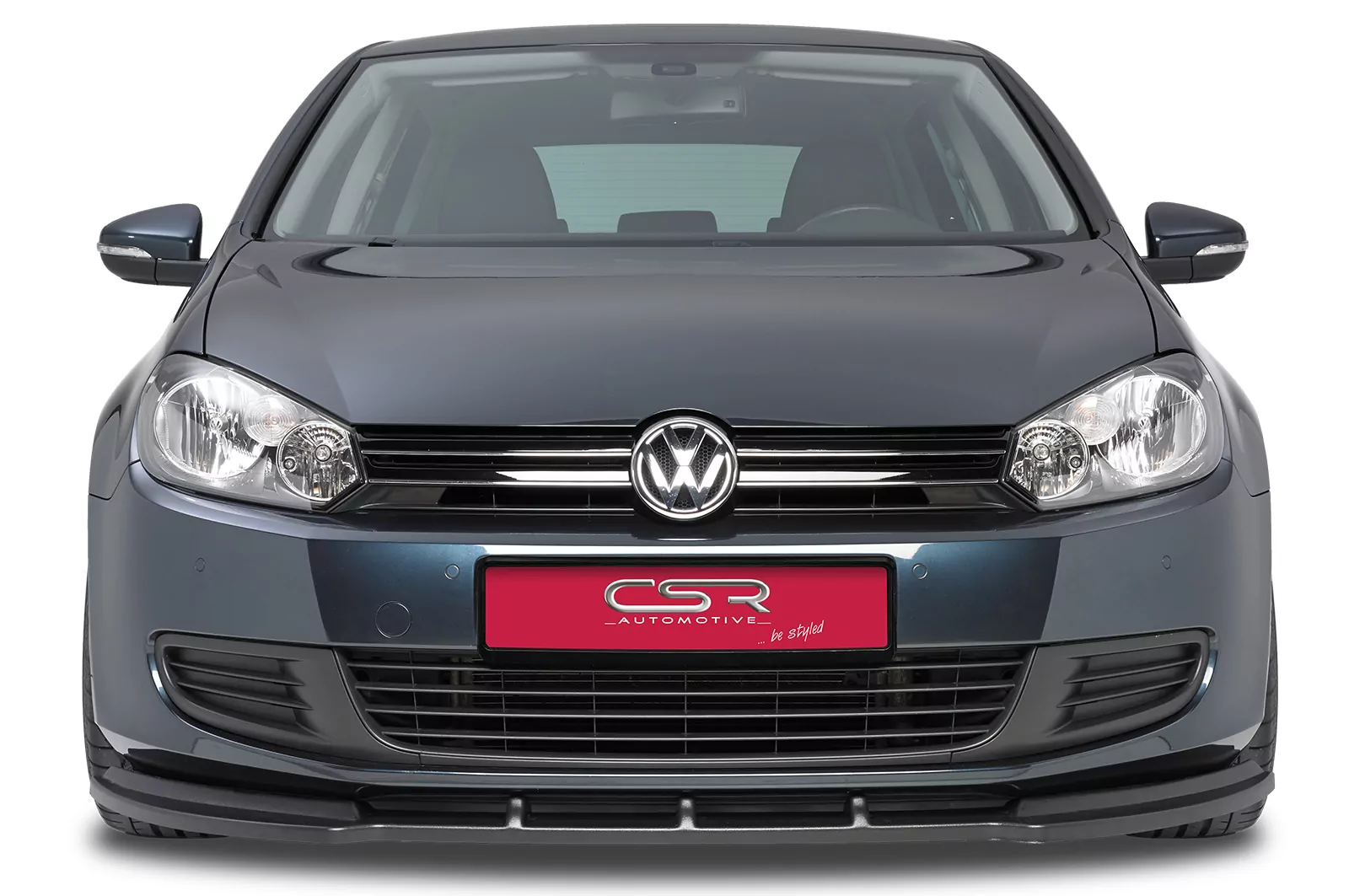 Cup-Spoilerlippe mit ABE für VW Golf 6 CSL035-M Carbon Look (matt)