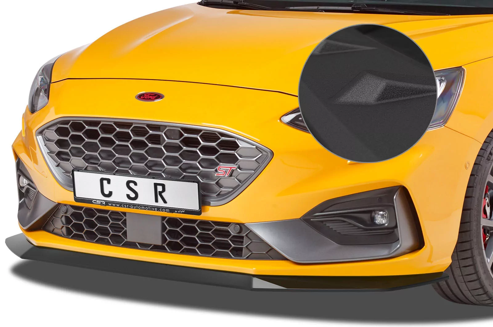 Cup-Spoilerlippe mit ABE für Ford Focus MK4 ST / ST-Line Lackierfreundlich (schwarz matt)