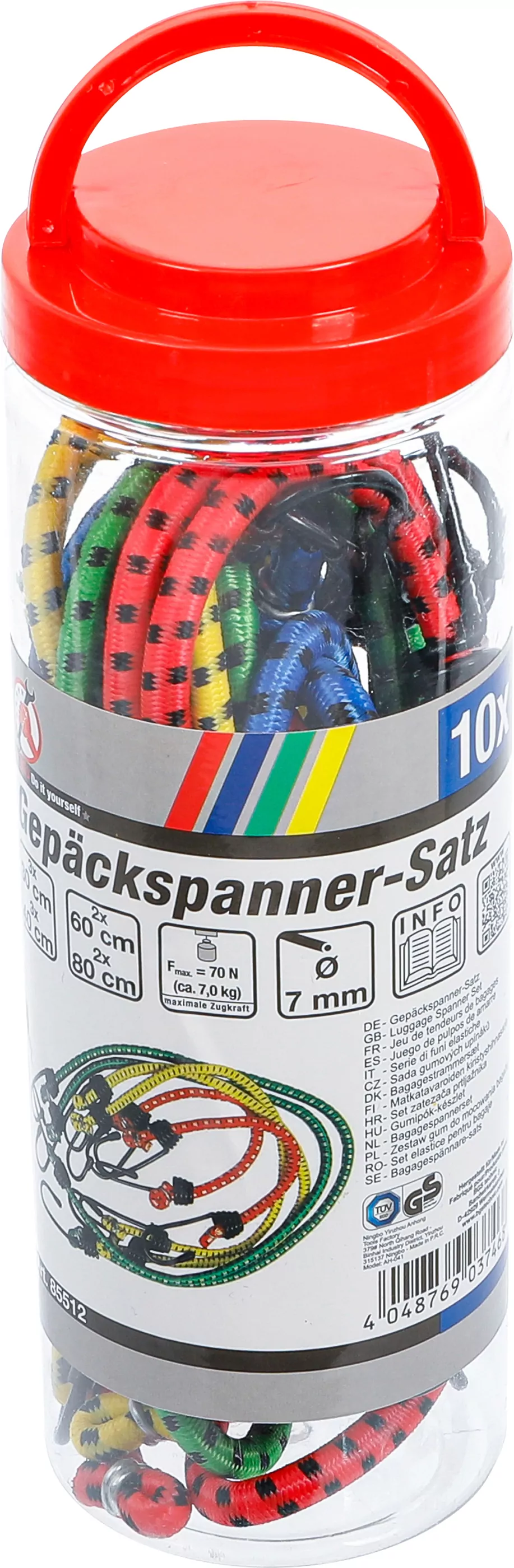 Gepäckspanner-Satz | 300 - 800 mm | 10-tlg.