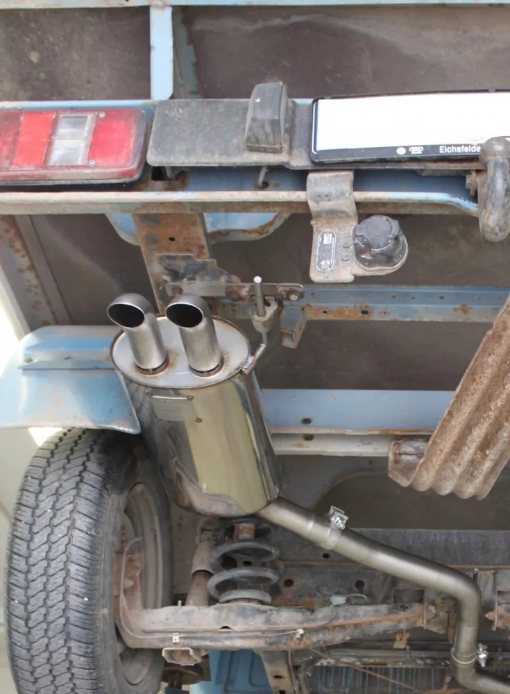 VW Pritsche T4  Endschalldämpfer - 2x63 Typ 26