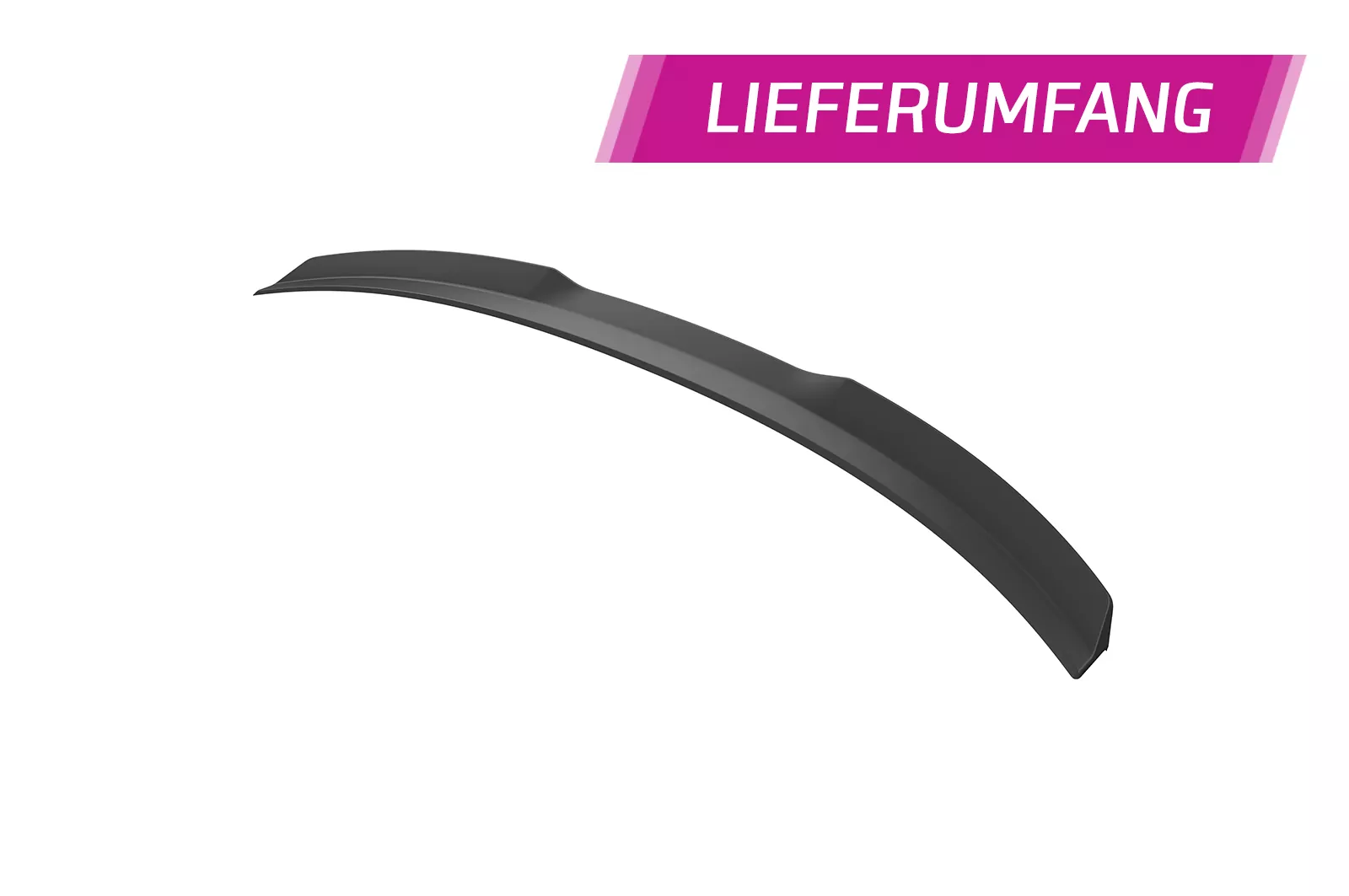 Heckflügel mit ABE für Seat Leon 2 (Typ 1P) HF161 Schwarz Strukturiert