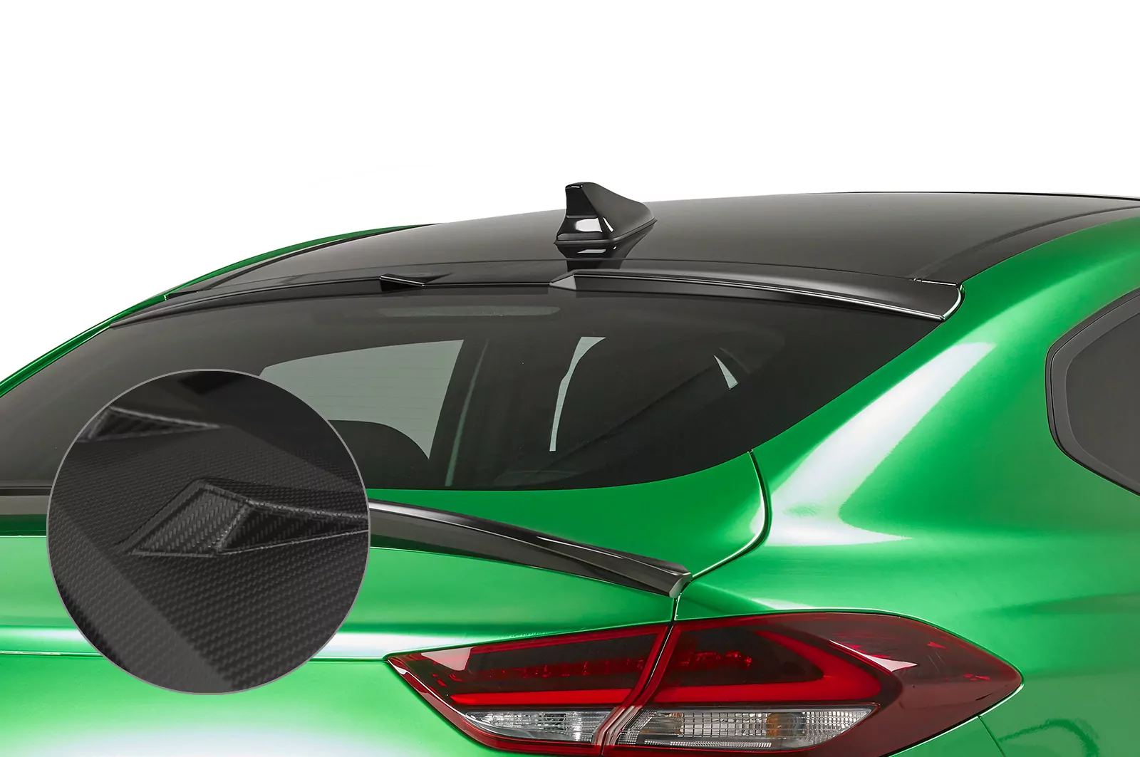 Heckscheibenblende für Hyundai I30 (PD) Fastback HSB078-M Carbon Look (matt)