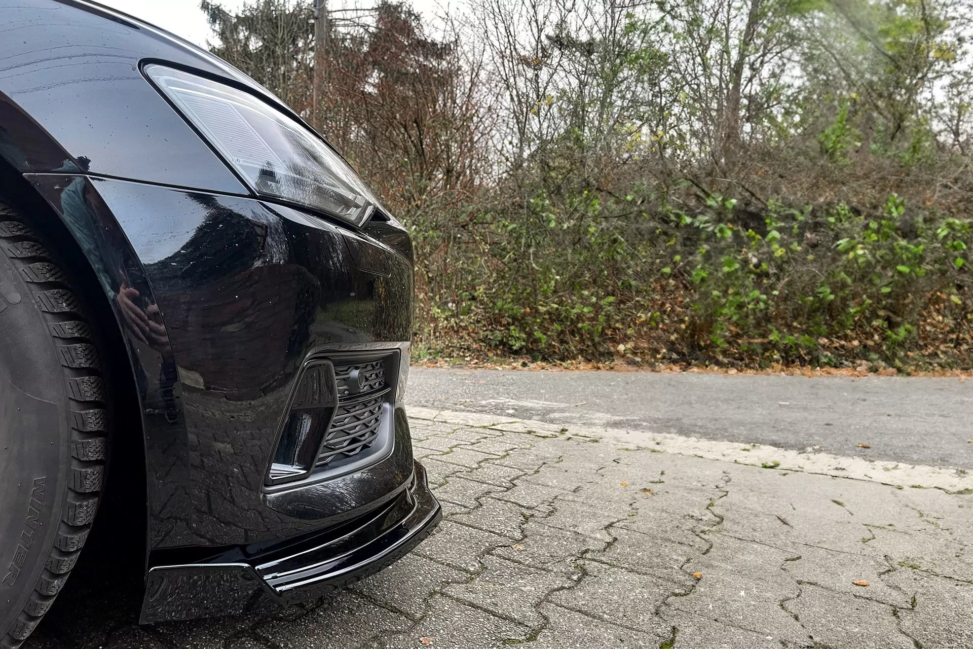 Cup Frontspoilerlippe mit Wings für Audi A6 4K C8 ab Bj. 2018-2023