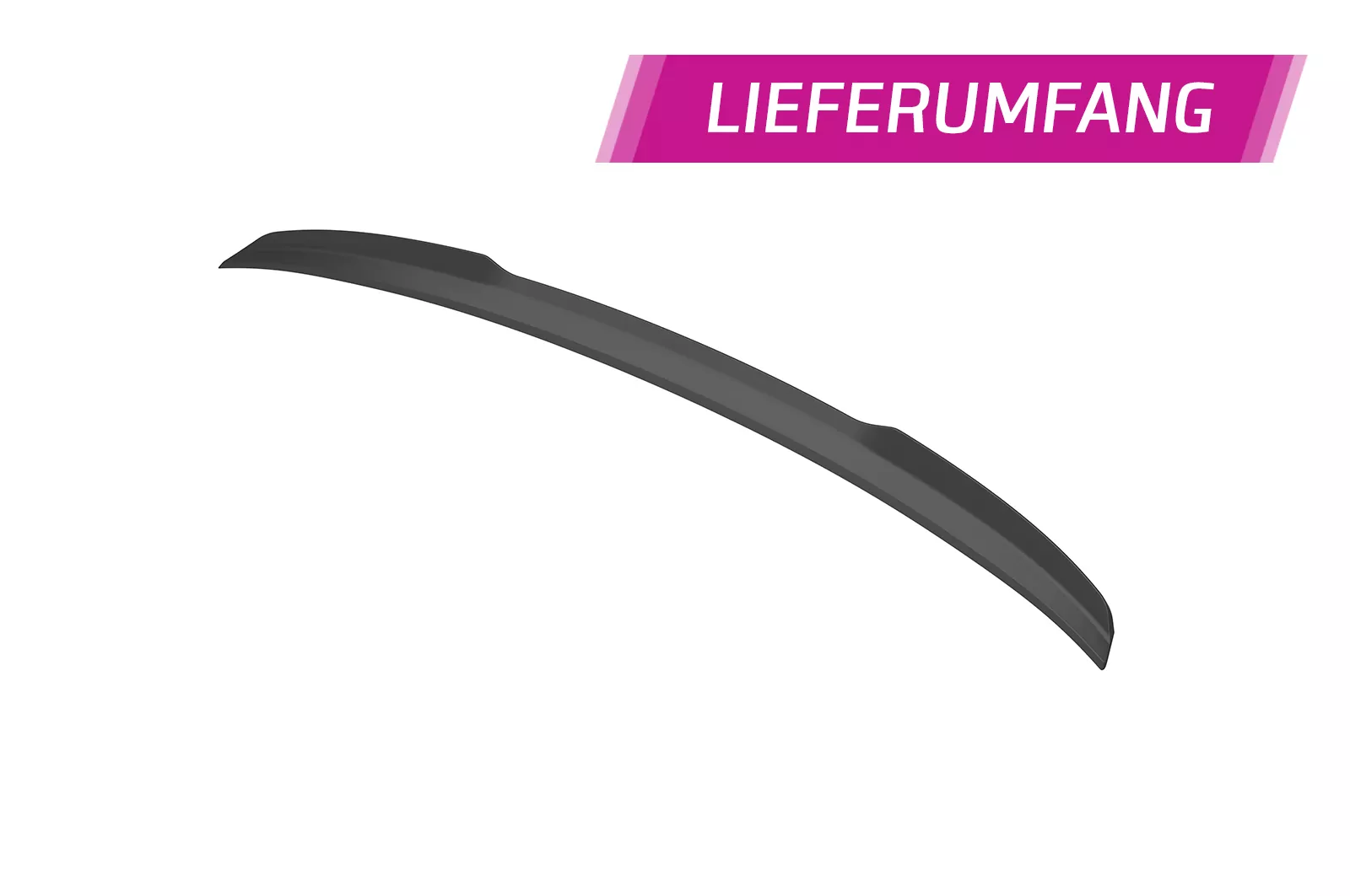 Heckflügel mit ABE für BMW 5er / i5 G60 HF149 Schwarz Strukturiert