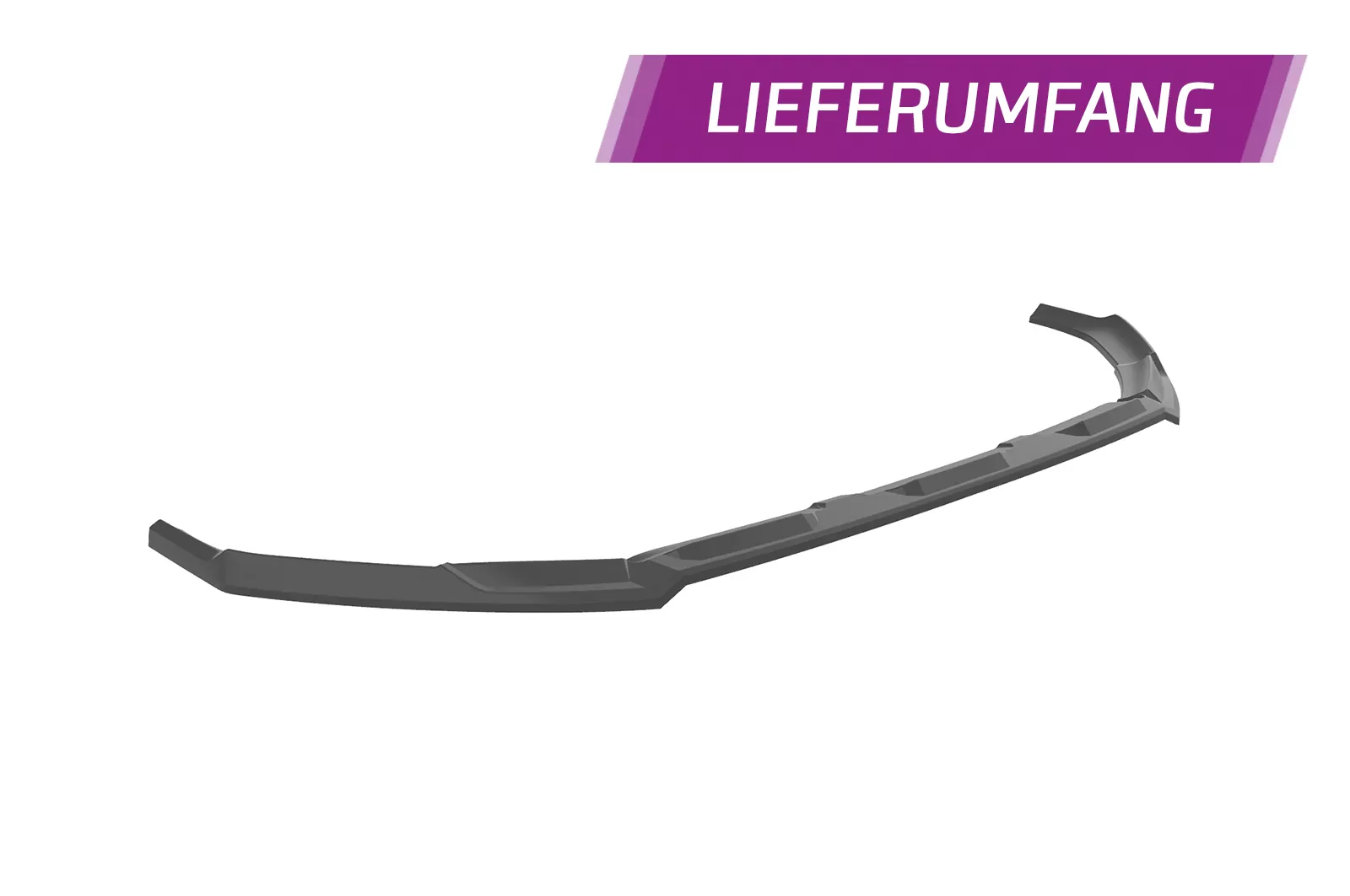 Cup-Spoilerlippe mit ABE für Mitsubishi Eclipse Cross CSL685 Schwarz Strukturiert