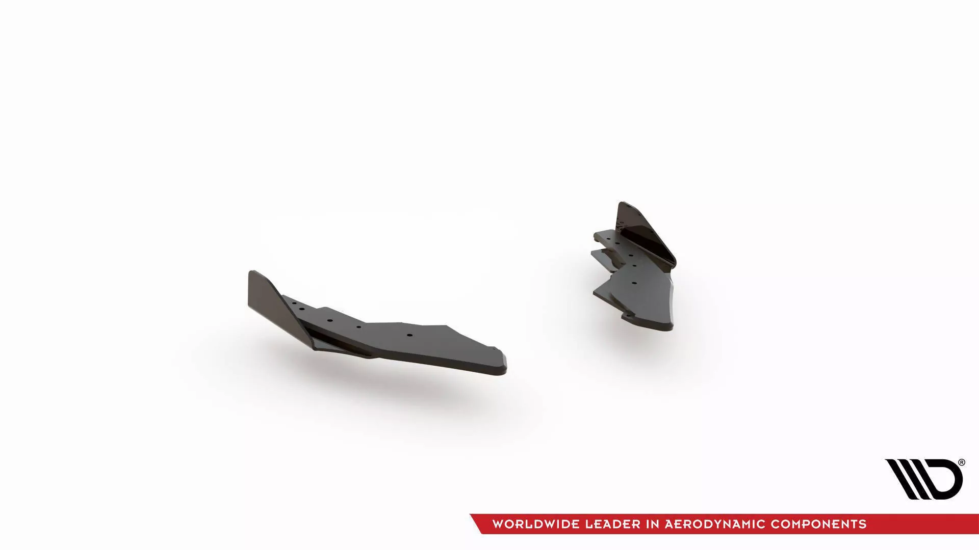 Robuste Racing Heck Ansatz Flaps Diffusor +Flaps Für Volkswagen Golf GTI / GTE Mk8 Schwarz Hochglanz