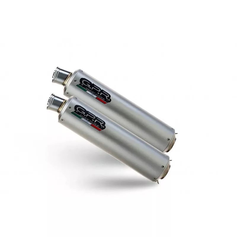 GPR Exhaust für Kawasaki GPZ 500 - S 1988-2003, Inox Tondo, Dual Homologated legal slip-on exhaust including removable db killer