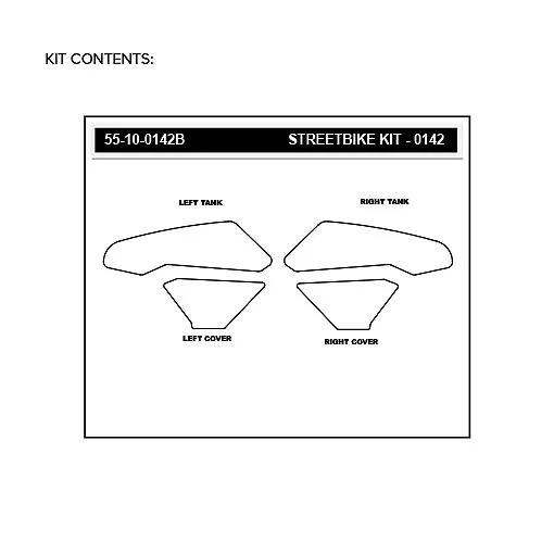 Stompgrip Traction Pad Volcano für Honda CBR1000 RR 17-19 Schwarz