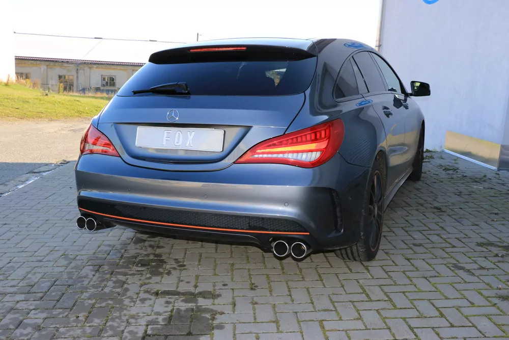 Mercedes CLA - C117/ X117 Frontantrieb  Endschalldämpfer quer Ausgang rechts/links - 2x80 Typ 12 rechts/links