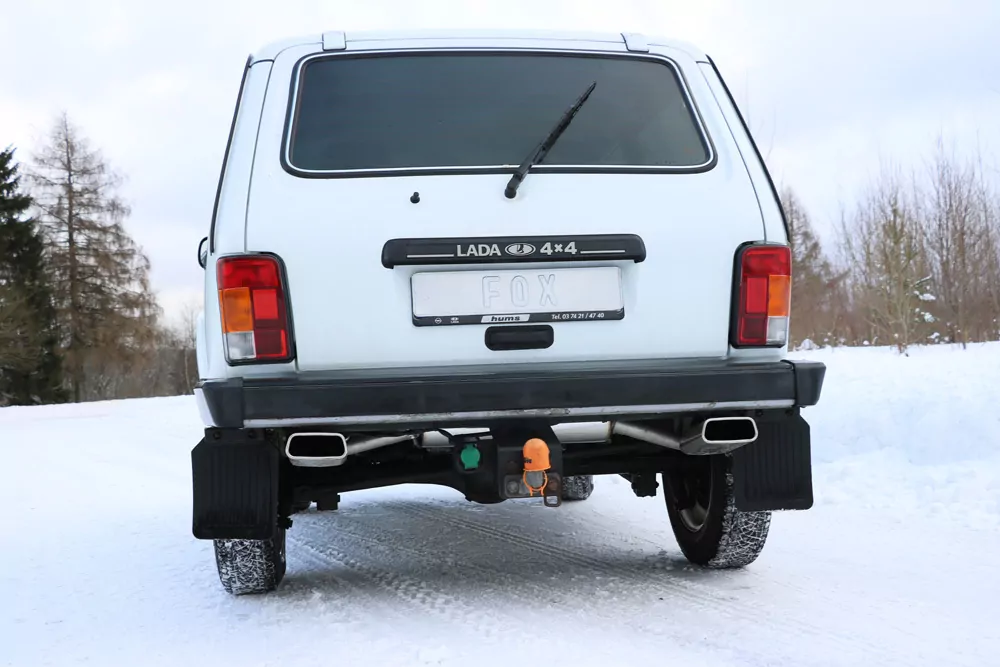 Lada Niva 4x4  Endschalldämpfer quer Ausgang rechts/links - 145x65 Typ 59 rechts/links