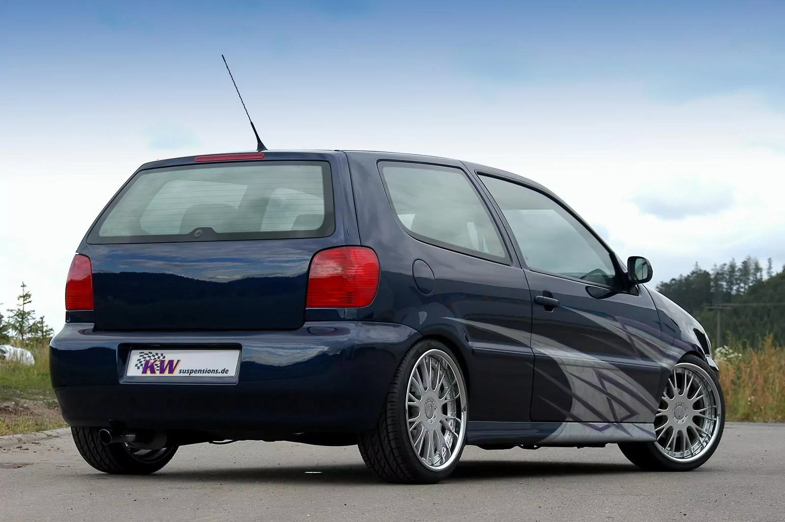 KW Gewindefahrwerk V1 inox VW POLO Variant III (6V5, 6KV) 04/1997-09/2001