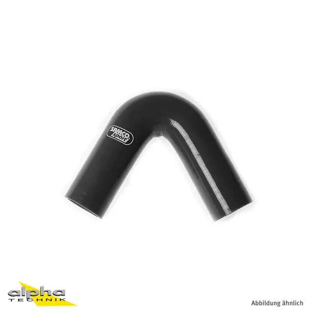 Samco Siliconschlauch 120 Grad Standard Bogen schwarz