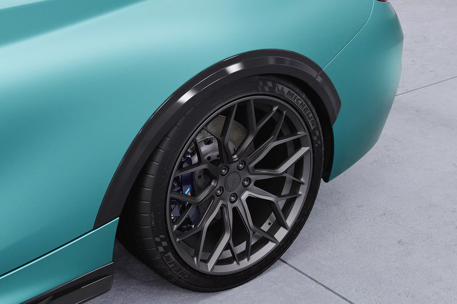 Kotflügelverbreiterung für BMW 2er F22/F23 VB034 Carbon Look Hochglanz