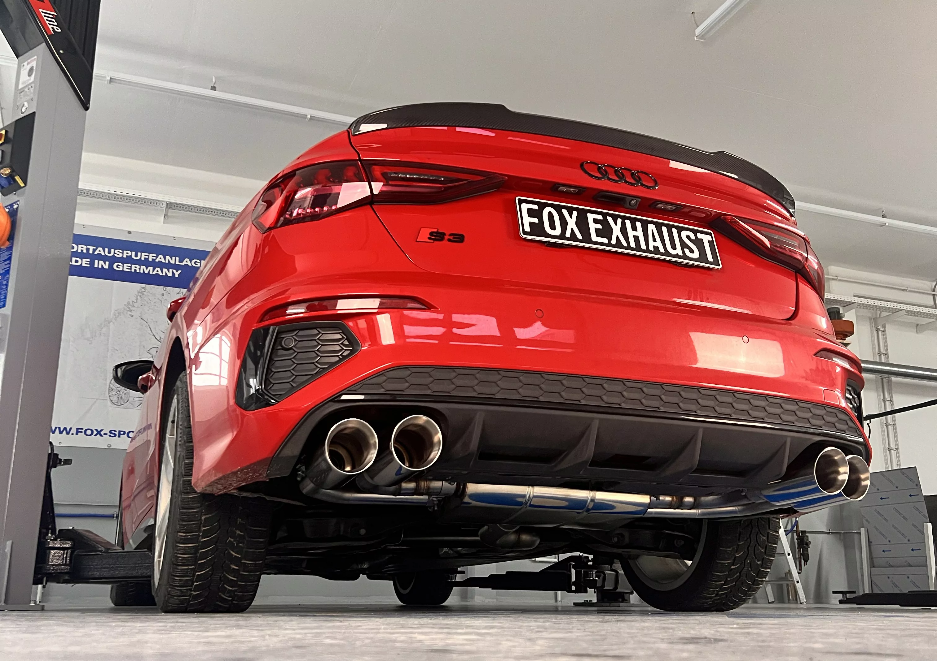 Audi S3 GY - Limousine  Halbanlage ab OPF mit Abgasklappen - 2x114 Typ 25 rechts/links