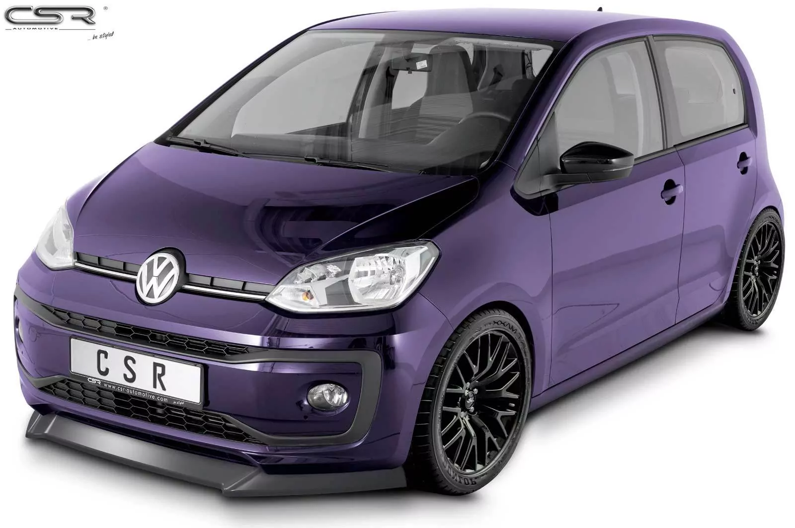 Cup-Spoilerlippe mit ABE für VW up! CSL353-M Carbon Look (matt)