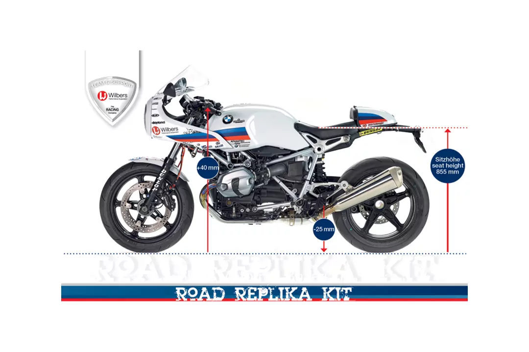 Wilbers BoxerCup Road Replika Kit passend für BMW R nineT Racer ...