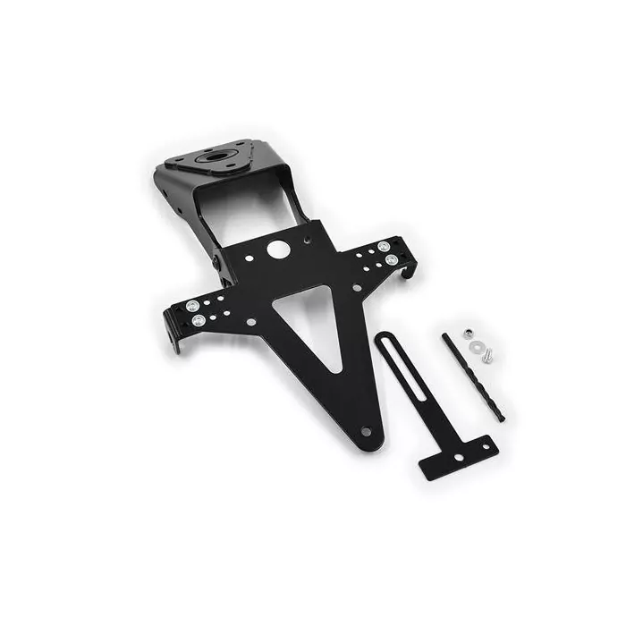Kennzeichenhalter | YAMAHA MT125 | 14-18 verstellbar | schwarz | inkl. Reflektorhalter
