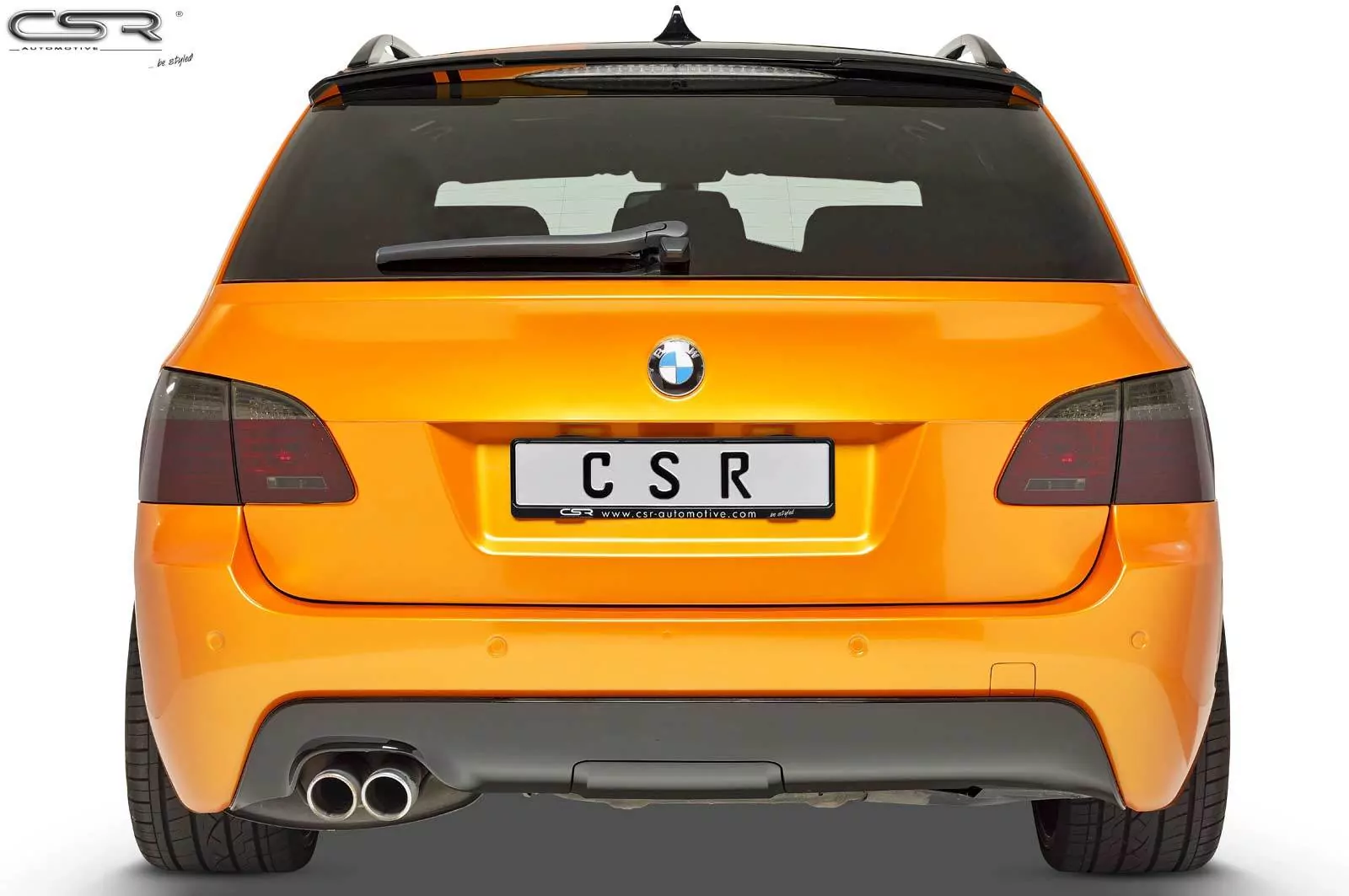 Heckflügel mit ABE für BMW 5er E61 Touring HF622-M Carbon Look (matt)