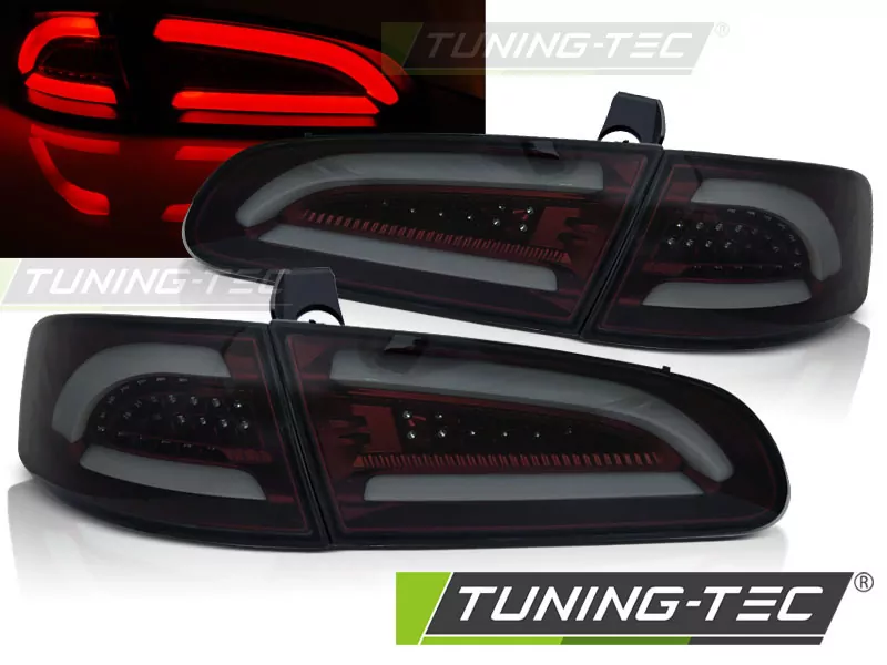 Led Bar Tail Lights Red Smoke Fits Seat Ibiza 04.02 -08