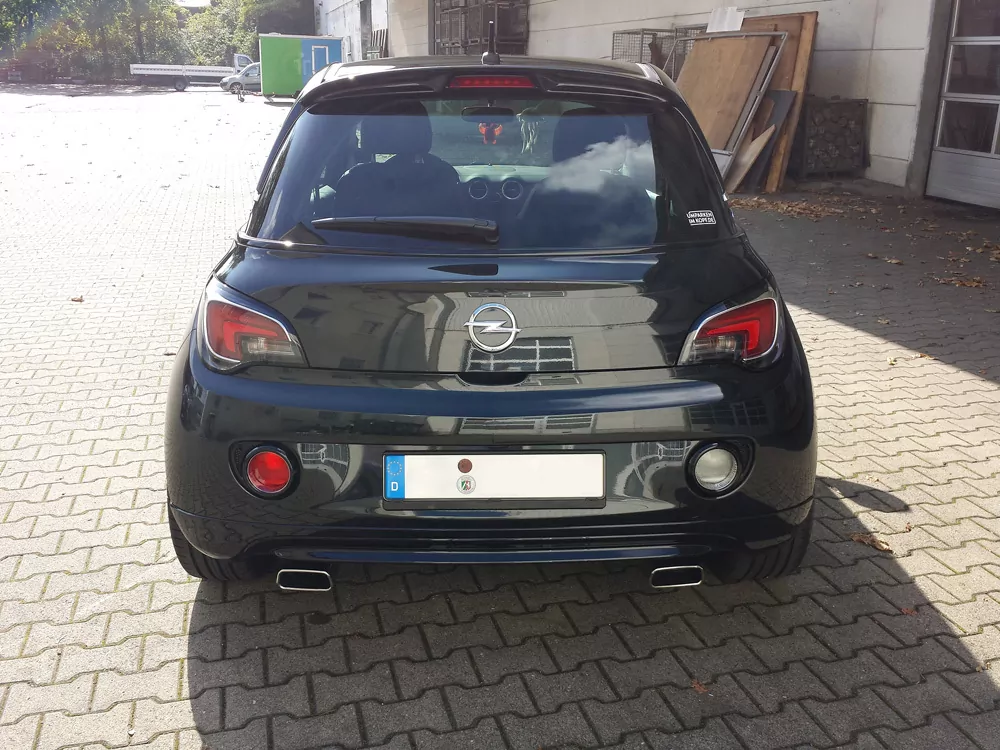 Opel Adam  Endschalldämpfer quer Ausgang rechts/links - 145x65 Typ 59 rechts/links