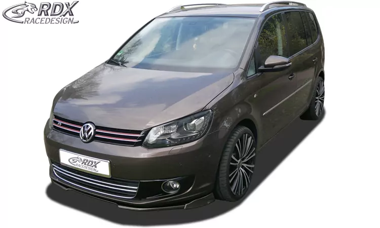 RDX Frontspoiler VARIO-X für VW Touran 1T Facelift (2010-2015) / Caddy 2K (2010-2015) Frontlippe Front Ansatz Vorne Spoilerlippe