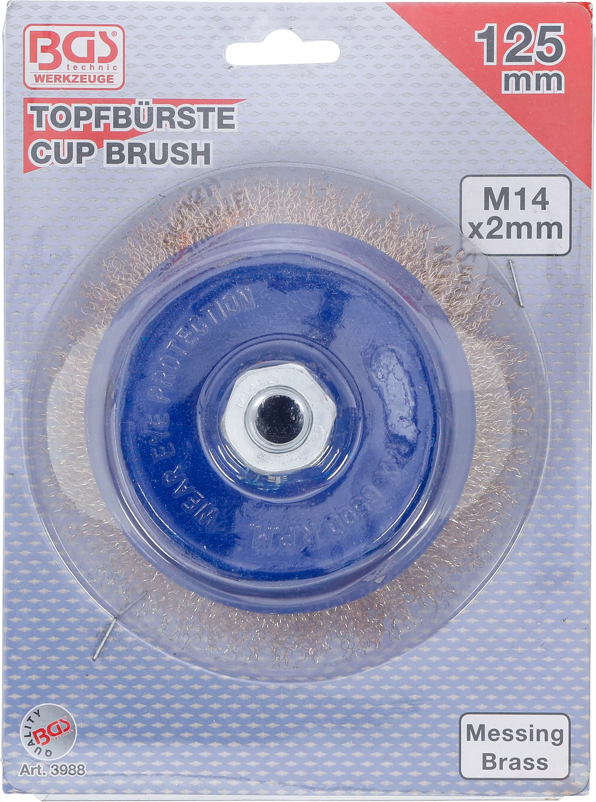 Topfbürste | Aufnahme M14 x 2,0 mm | Ø 125 x 75 mm