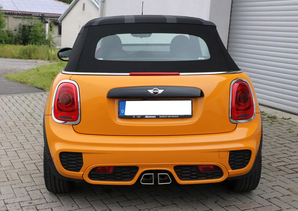 Mini Cooper S - F56 & F57  Endschalldämpfer Ausgang mittig - 2x95x78 Typ 68