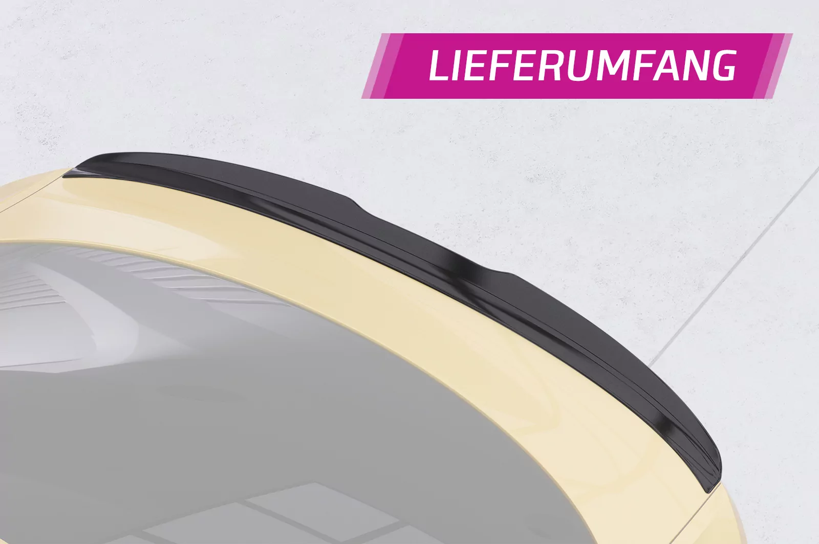 Heckflügel mit ABE für VW Arteon HF625 Strukturiert (schwarz matt)