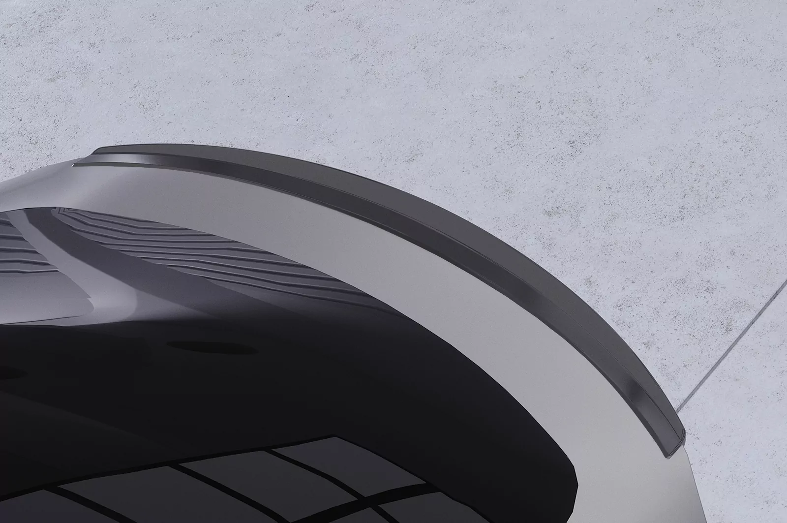 Heckflügel mit ABE für Tesla Model Y HF878 Schwarz Strukturiert