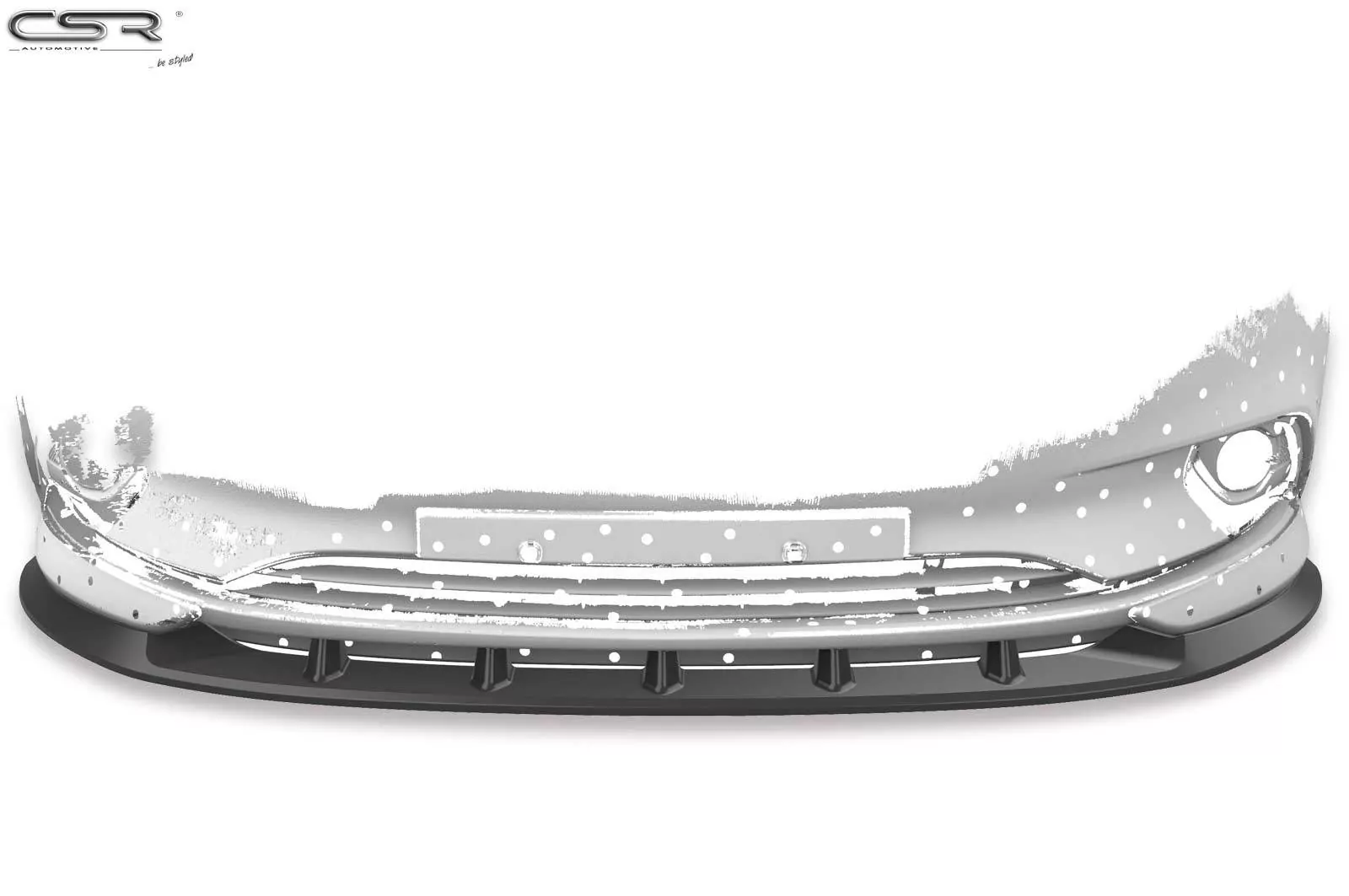 Cup-Spoilerlippe mit ABE für Opel Corsa E OPC-Line CSR-CSL154-M Carbon Look (matt)