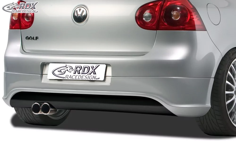 RDX Heckansatz für VW Golf 5 "R32 clean" mit Endrohrausfräsung links Heckschürze Heck