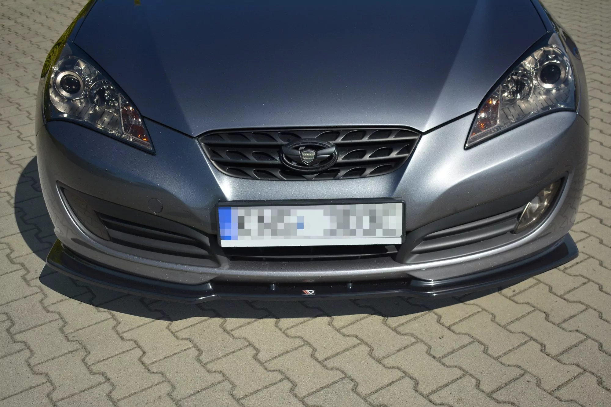 Front Ansatz Passend Für Passend Für HYUNDAI GENESIS COUPÉ MK.1  Schwarz Hochglanz Schwarz Hochglanz