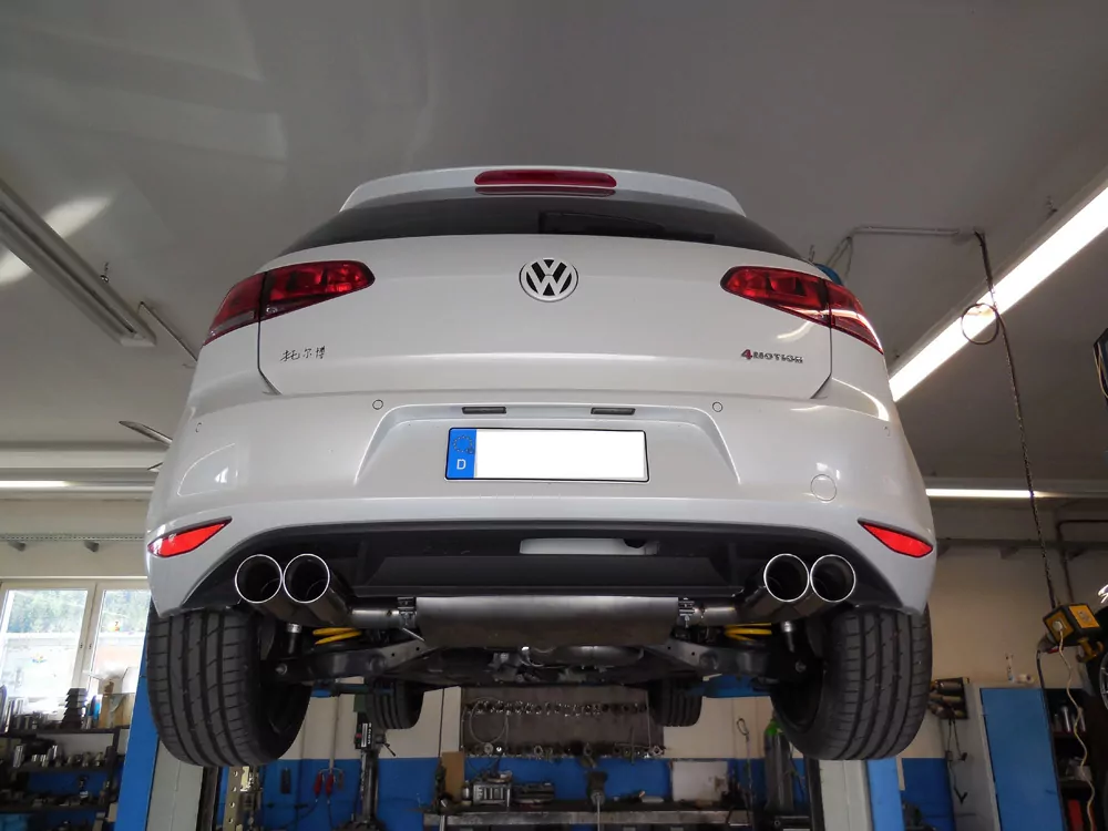 VW Golf VII 4-Motion  Endschalldämpfer quer Ausgang rechts/links - 2x80 Typ 25 rechts/links