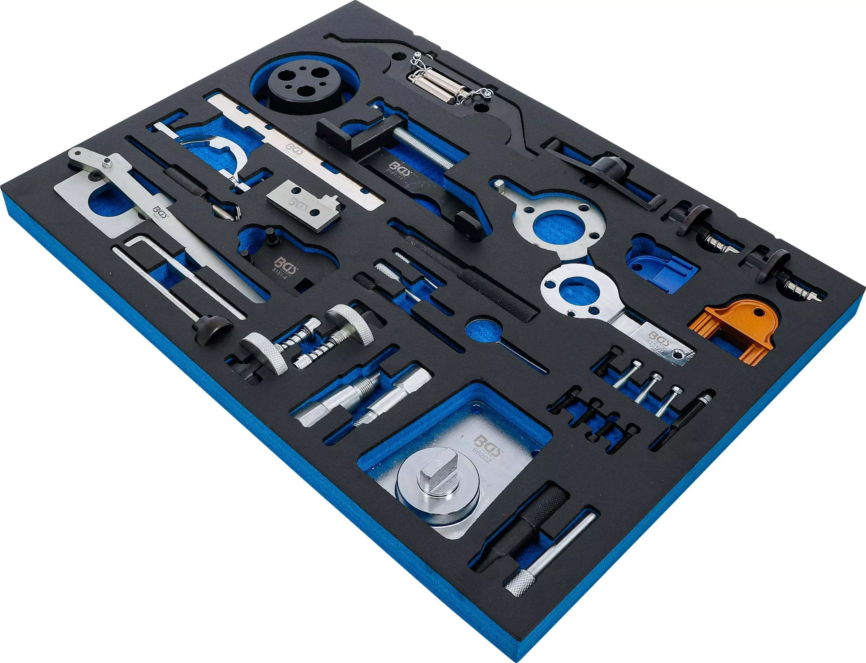 Werkstattwageneinlage 3/3: Motor-Einstellwerkzeug-Satz | für Opel, Chevrolet, Saab, Fiat, Lancia, Suzuki, Ford