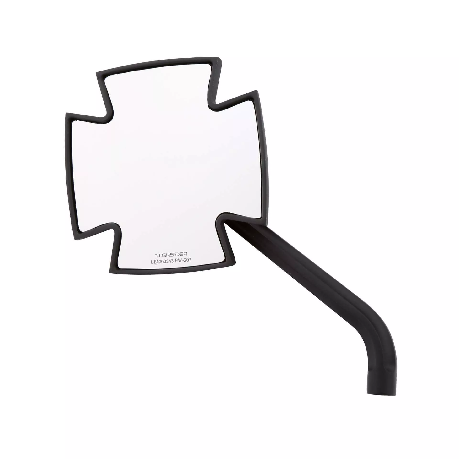 HIGHSIDER pro Handlebar Mirror Iron Cross Black (Pair)