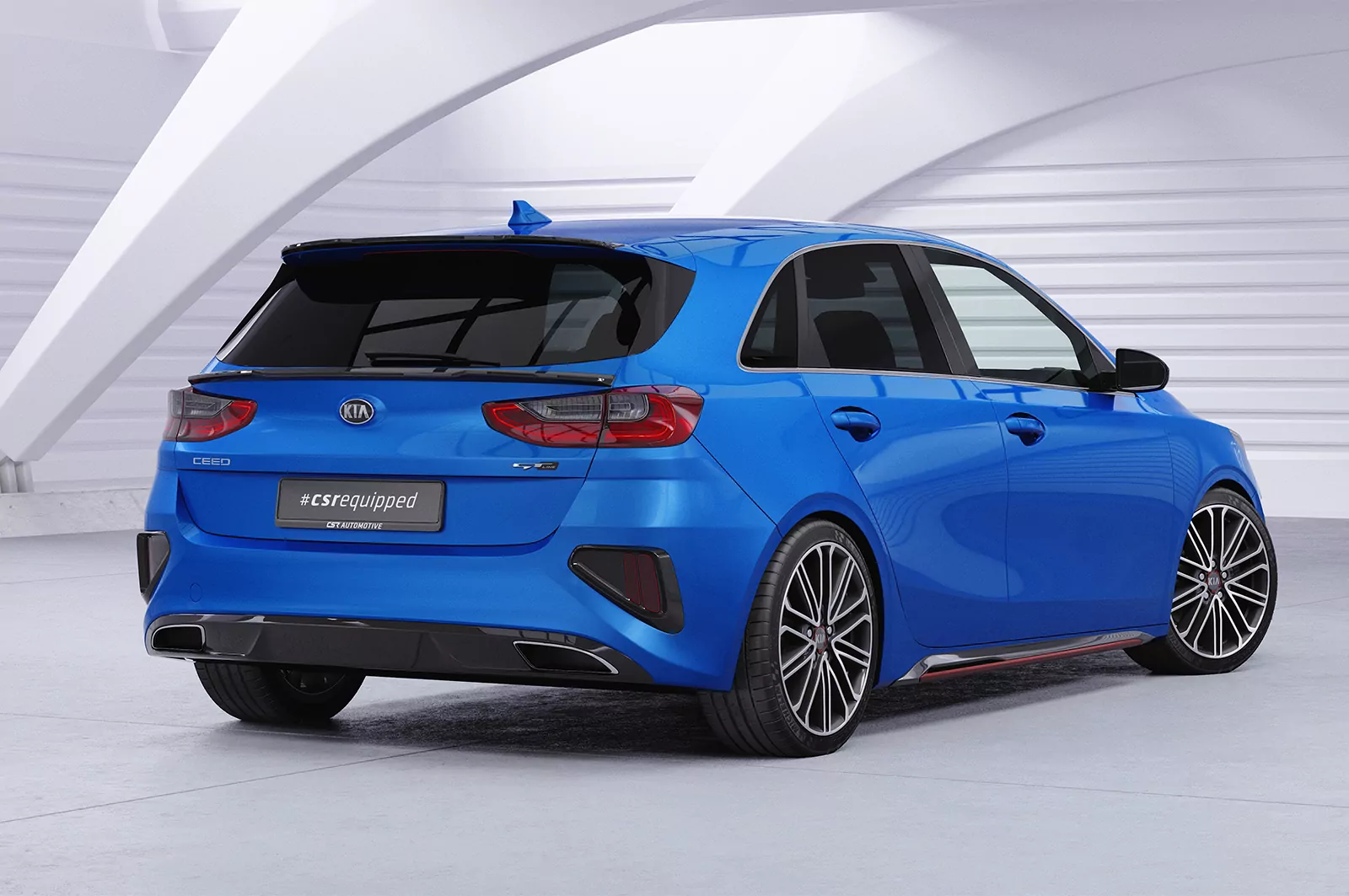 Heckflügel mit ABE für Kia Ceed (CD) HF110 Schwarz Strukturiert