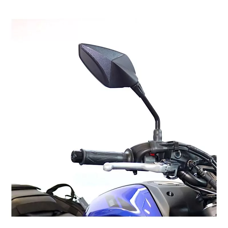 FAR Lenkerspiegel Paar Carbon Look | 7771 7770 | E-geprüft | M8, M10x1.25