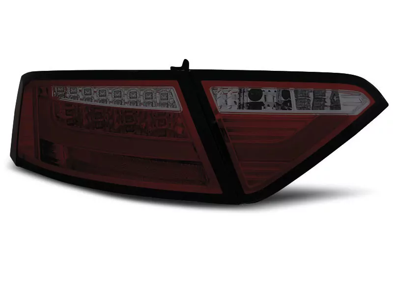 Led Bar Tail Lights Red Smoke Fits Audi A5 07-06.11