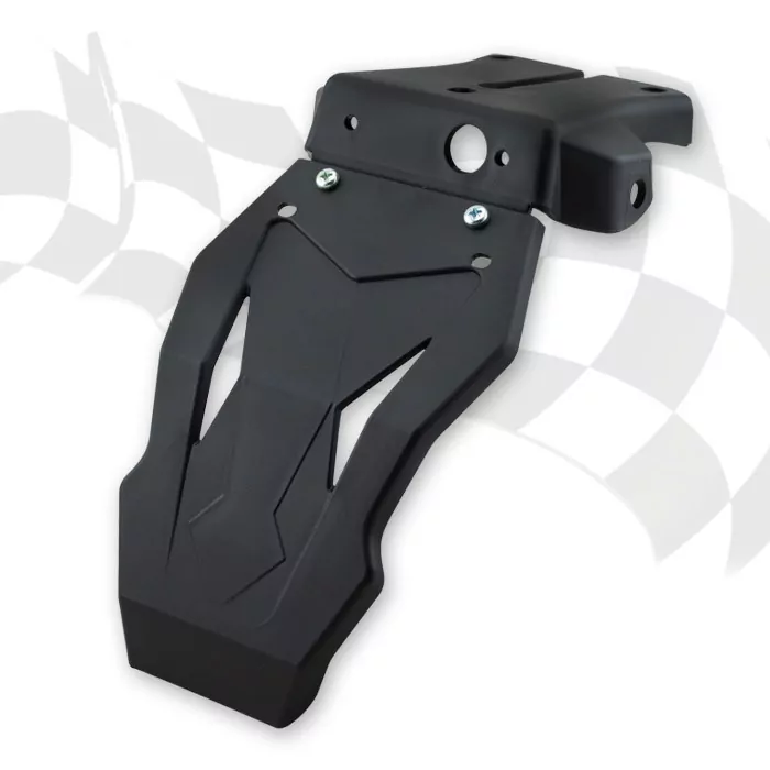 Kennzeichenhalter | UNIVERSAL | ABS | schwarz mit Spritzschutz | *Rücklicht 284307/284310/284311